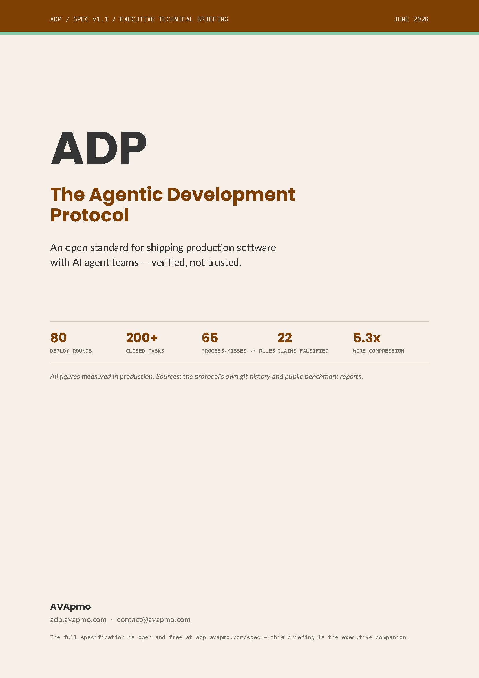 ADP executive briefing — cover